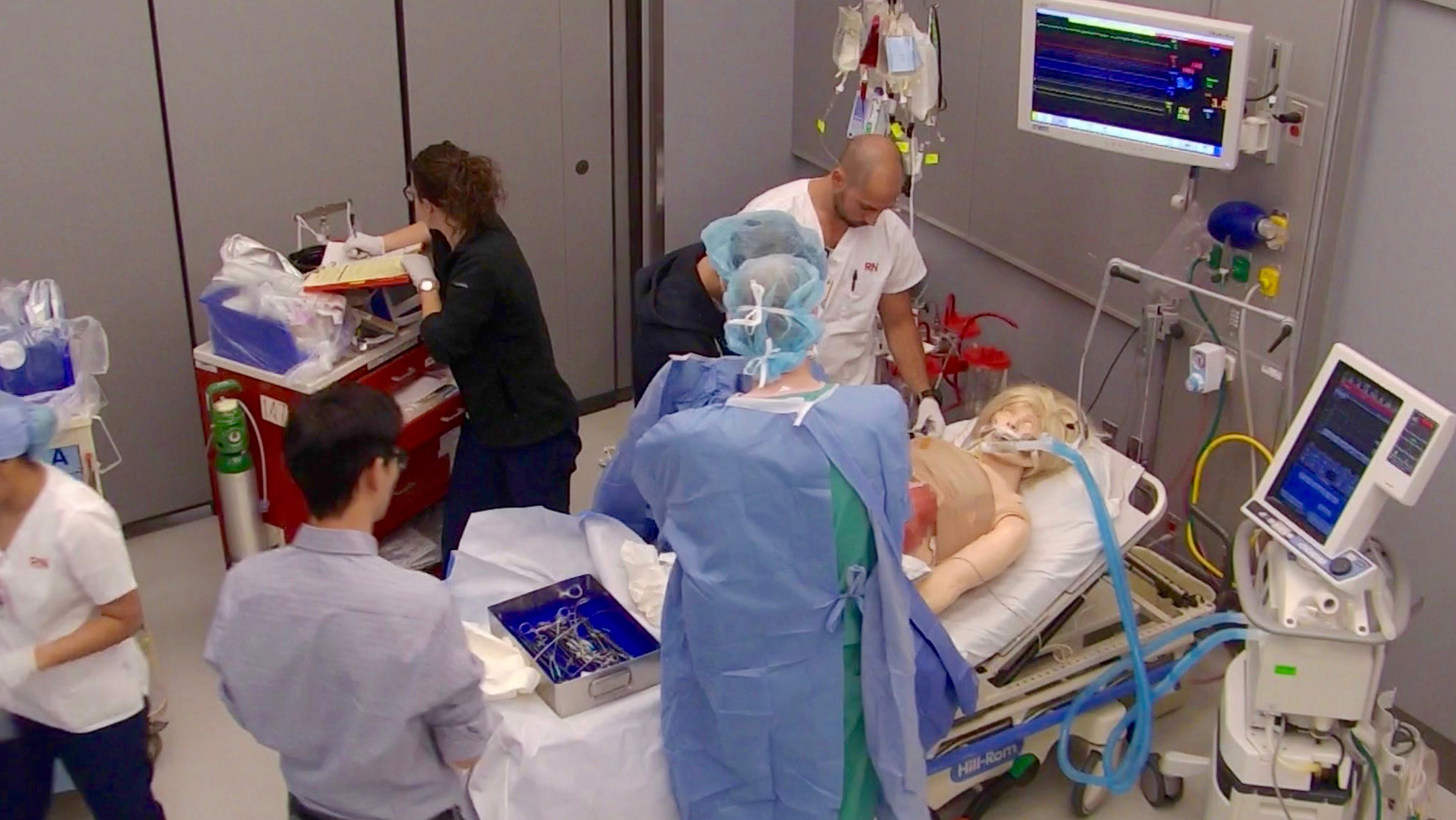 A cardiac arrest simulation in SAIL.